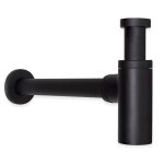 Sphera siphon évacuation lavabo rond noir mat Sphera siphon évacuation lavabo rond noir mat