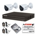 Cia hiltron kit de vidosurveillance hiltron hdcvi 4k nvr 8 canaux et 2 camras 1tb thk82k