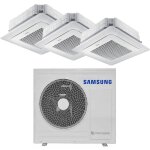 Climatiseur  cassette triple split samsung mini windfree 9000 + 9000 + 9000btu 2, 6 + 2, 6 + 2, 6kw ...