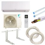Climatiseur daikin sensira 12000btu 3, 5kw r32 a + + / a + avec kit d'installation