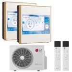 Climatiseur double split lg artcool gallery lcd 9000 + 12000btu wi - fi
