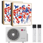 Climatiseur double split lg artcool gallery photo 9000 + 9000btu wi - fi
