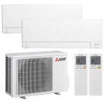 Climatiseur double split mitsubishi msz - ay 9000 + 9000btu 2. 5 + 2. 5kw wifi