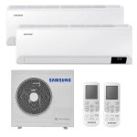 Climatiseur double split samsung cebu 12000 + 18000btu wifi inverter r32 a + +
