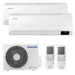 Climatiseur double split samsung cebu 9000 + 9000btu wifi inverter r32 a + + +