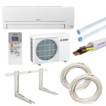 Climatiseur mitsubishi smart 12000btu 3. 5kw r32 msz - hr35vf avec kit d'installation