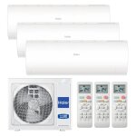 Climatiseur triple split haier pearl 9000 + 12000 + 12000btu 2, 5kw + 3, 5 + 3, 5kw wifi r32
