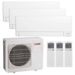 Climatiseur triple split mitsubishi msz - ay 7000 + 9000 + 12000btu 2. 0 + 2. 5 + 3. 5kw wifi