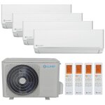 Clivet by midea climatiseur quadri split clivet ezcool 9 + 9 + 12 + 12btu inverter r32 a + + / a + .