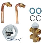 Clivet by midea kit de vannes clivet 3v2x  4 voies on / off pour ventilo - convecteurs 87022212