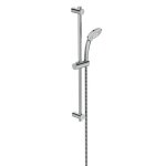 Colonne de douche ideal standard avec barre et douchette en acier b9508aa