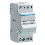 Commutateur hager 1 - 0 - 2 2p 25a 2 na + 2 nc 2 modules sft225 Commutateur hager 1 - 0 - 2 2p 25a 2 na + 2 nc 2 modules sft225