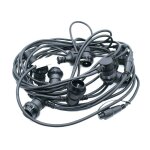Guirlande wimex avec 10 douilles e27 couleur noire Guirlande wimex avec 10 douilles e27 couleur noire