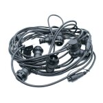 Guirlande wimex avec 10 douilles e27 couleur noire Guirlande wimex avec 10 douilles e27 couleur noire