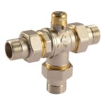 Corps vanne  bille comparato sintesi 3 voies m 3 / 4 pouces sc3b3a