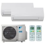 Daikin sensira 9000 + 9000btu 2. 5kw + 2. 5kw climatiseur double split