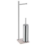 Dérouleur avec pot à balai gedy trilly chrome / beige tr32 - 03 Dérouleur avec pot à balai gedy trilly chrome / beige tr32 - 03
