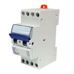 Disjoncteur magntothermique gewiss 20a 4p 6ka c 2 modules gw90288