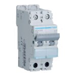 Disjoncteur magntothermique hager 1p + n 16a 6ka 2 modules courbe c mca516