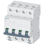 Disjoncteur magntothermique siemens 40a 4p 10ka classe d 4 ples 4 modules 5sl44408