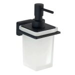 Distributeur de savon liquide mural gedy atena noir mat 4481 - 14