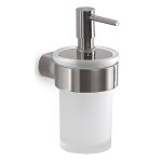 Distributeur de savon liquide mural gedy pirenei verre acier bross pi81 - 38