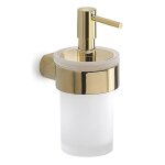Distributeur de savon liquide mural gedy pirenei verre or brillant pi81 - 87