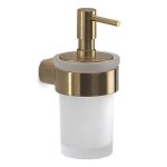 Distributeur de savon liquide mural gedy pirenei verre or mat pi81 - 88