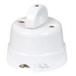 Fanton 10ax 250v interrupteur mural et interrupteur inverseur en cramique blanc 84001