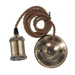 Fil de suspension pour lustres duralamp avec rosace laiton tn - e27ot Fil de suspension pour lustres duralamp avec rosace laiton tn - e27ot