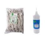 Fixing & co kit fixing colliers 16 - 32 mm gris et liquide gelfix 1l kitb25