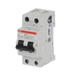 Interrupteur abb magntothermique diffrentiel 1p + n 25a 30ma type ac 6ka 2 modules ds1c25ac30