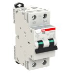 Interrupteur abb magntothermique diffrentiel 2 ples 6a 30ma ac type 6ka 2 modules ds202crc6ac30