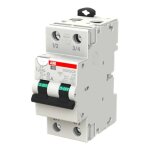 Interrupteur magntothermique diffrentiel abb 32a 6ka 2p c 2 modules