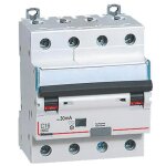 Interrupteur magntothermique diffrentiel bticino 4p 16a 30ma type ac 6ka 4 modules gn8843ac16