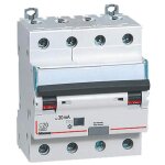Interrupteur magntothermique diffrentiel bticino 4p 20a 30ma type ac 6ka 4 modules gn8843ac20