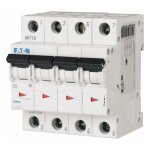 Interrupteur magnétothermique - eaton 16a 4 pôles 6 ka courbe c 4 modules 239216 Interrupteur magnétothermique - eaton 16a 4 pôles 6 ka courbe c 4 modules 239216