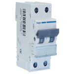 Interrupteur magntothermique hager 2p 40a 4, 5ka c 2 module myn240