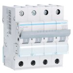Interrupteur magnétothermique hager 4p 40a 4. 5 ka c 4 modules myn440 Interrupteur magnétothermique hager 4p 40a 4. 5 ka c 4 modules myn440