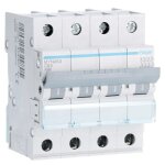 Interrupteur magntothermique hager 4p 63a 4. 5 ka c 4 modules myn463