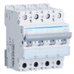 Interrupteur magntothermique hager 4p 63a 6 ka c 4 modules mca463