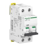 Interrupteur magntothermique schneider 2p 10a 10ka c 2 modules a9f89210