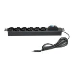 Item barre d'alimentation de l'élément horizontal 6 prises avec disjoncteur 20680 Item barre d'alimentation de l'élément horizontal 6 prises avec disjoncteur 20680