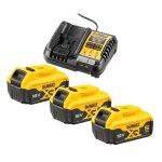Kit 3 batteries dewalt dcb184 18v 5. 0ah avec chargeur dcb1104