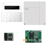 Kit d'alarme comelit safe avec gsm, unité de contrôle, clavier, carte vedo10kgsm Kit d'alarme comelit safe avec gsm, unité de contrôle, clavier, carte vedo10kgsm