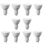 Ampoules led beghelli 7w attack gu10 4000k 600 lumen 10pcs 56858