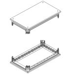 Kit de base et d'en - tête bticino pour les armoires hdx 600x350 91801 / 63a Kit de base et d'en - tête bticino pour les armoires hdx 600x350 91801 / 63a