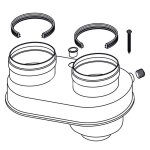 Kit coaxial d?vacuation des fumes 60 / 100 pour chauffe - eau rinnai fot - hx060 - a07