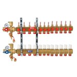 Kit collecteur giacomini 12 sorties 1 pouce base 18 laiton r553fk112