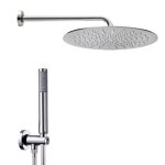 Kit de douche avec douche de tête bossini tetis de 25 cm et flexible m9214530008 Kit de douche avec douche de tête bossini tetis de 25 cm et flexible m9214530008